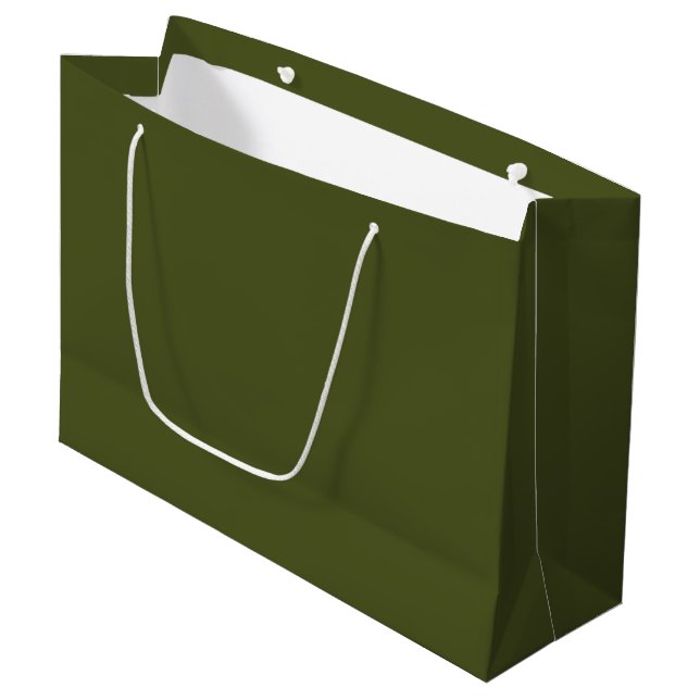 Bolsa De Regalo Grande verde militar (Angulo Anverso)