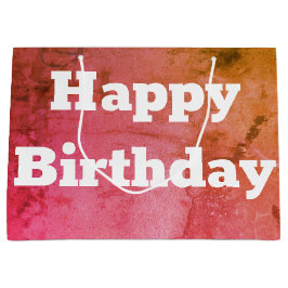 Bolsa De Regalo Grande Verde rosa y oro