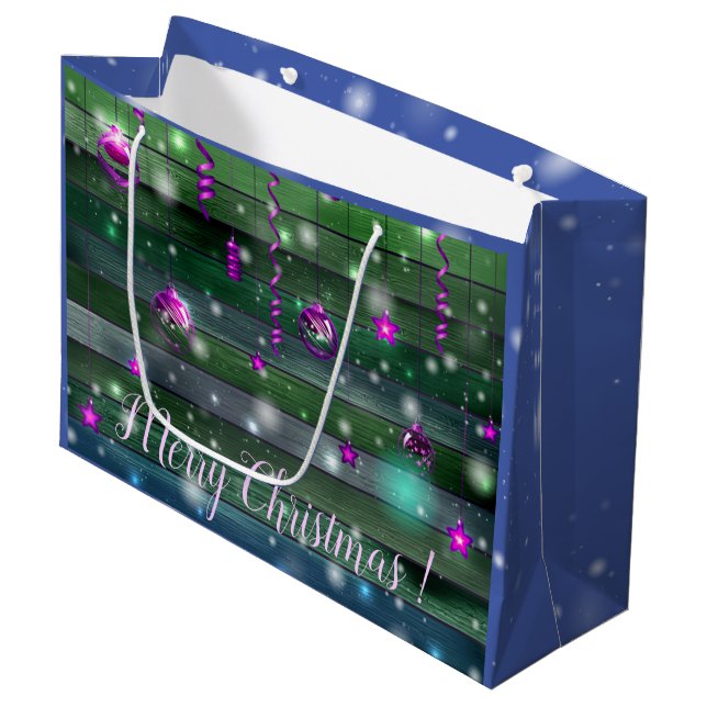 Bolsa De Regalo Grande Verde vintage (Angulo Anverso)