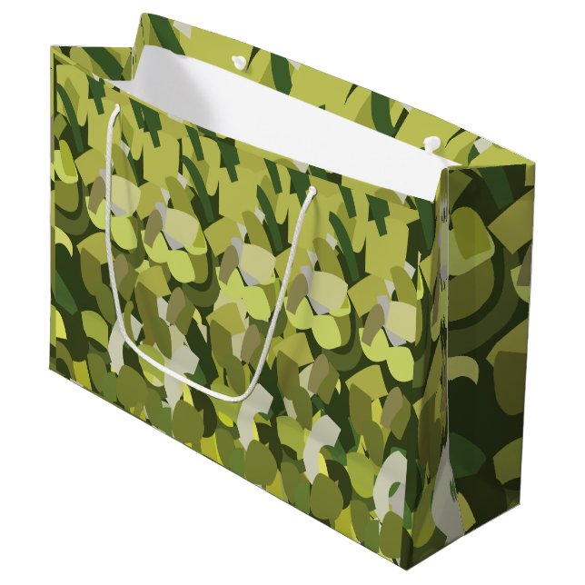 Bolsa De Regalo Grande Verduras Verdes (Angulo Anverso)