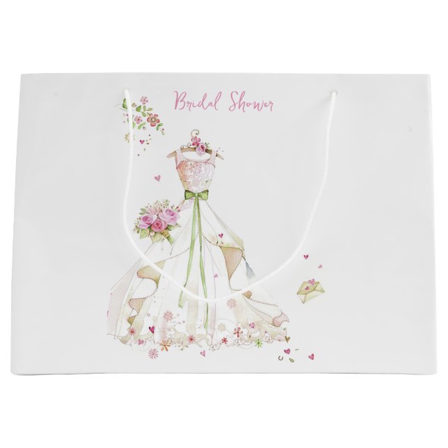 Bolsa De Regalo Grande Vestido de boda de Despedida de Soltera  (Anverso)