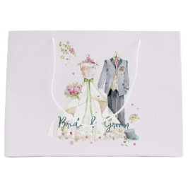 Bolsa De Regalo Grande Vestido de novia y novio