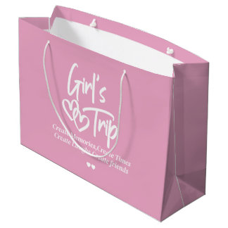 Bolsa De Regalo Grande Viaje de Chicas Crear Recuerdos Rosa