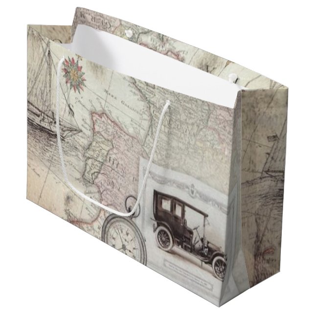 Bolsa De Regalo Grande Viaje de cosecha (Angulo Anverso)