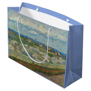 Bolsa De Regalo Grande Vicente Van Gogh Vintage Peach Trebe en flor