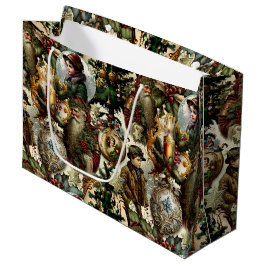 Bolsa De Regalo Grande Victorian Christmas Elegance