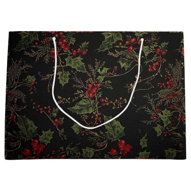 Bolsa De Regalo Grande Victorian Crimson Xmas Gift Bag (Anverso)