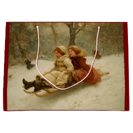 Bolsa De Regalo Grande Victorian Sledding