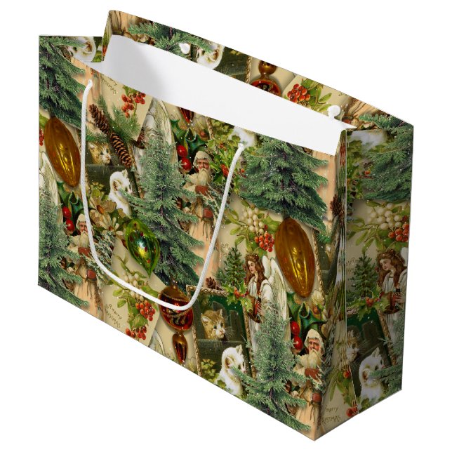 Bolsa De Regalo Grande Victorian Yuletide Splendor (Angulo Anverso)
