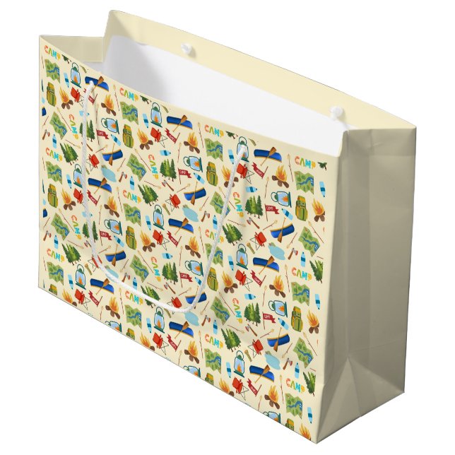 Bolsa De Regalo Grande Vida de campamento (Angulo Anverso)