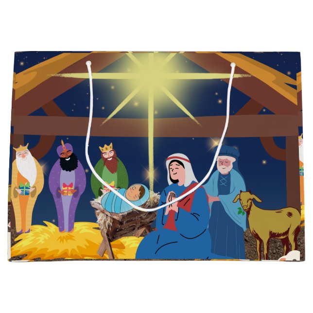 Bolsa De Regalo Grande Vida de navidades (Anverso)