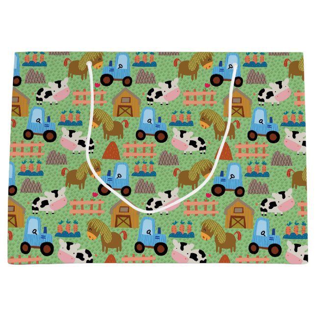 Bolsa De Regalo Grande Vida en la granja de campo (Anverso)