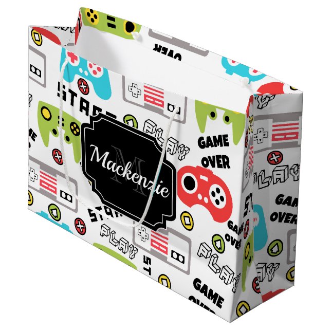 Bolsa De Regalo Grande Videojuego retro (Angulo Anverso)
