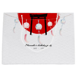 Bolsa De Regalo Grande Viento de la fiesta de cumpleaños de Hibachi prome