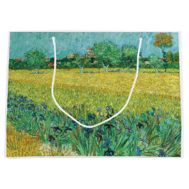 Bolsa De Regalo Grande Vincent van Gogh - Campo con irlandeses cerca de A