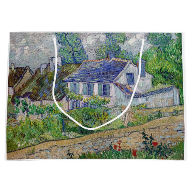 Bolsa De Regalo Grande Vincent van Gogh - Casas en Auvers (Anverso)
