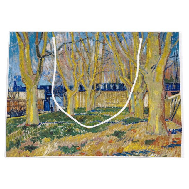 Bolsa De Regalo Grande Vincent van Gogh - El tren azul (Anverso)