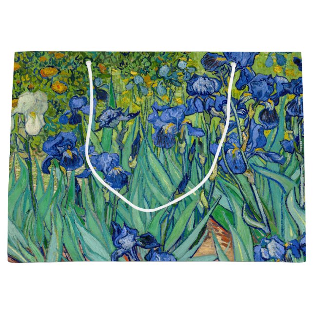 Bolsa De Regalo Grande Vincent Van Gogh - Irises (Anverso)