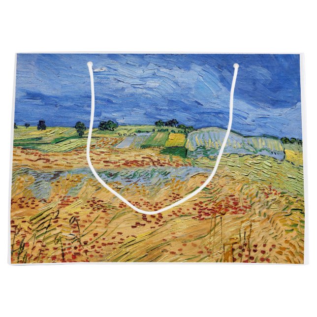 Bolsa De Regalo Grande Vincent van Gogh - Los campos / Llanura en Auvers (Anverso)