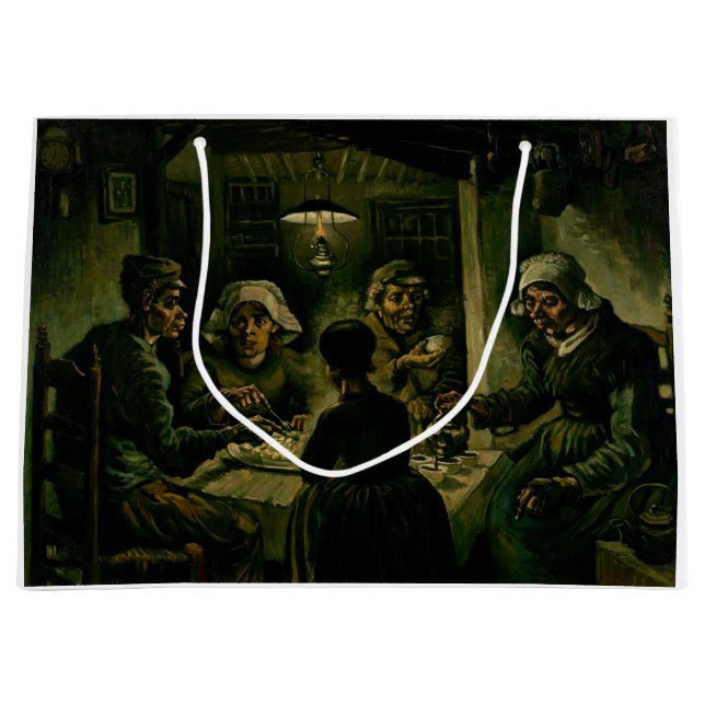 Bolsa De Regalo Grande Vincent van Gogh - Los comedores de papa (Anverso)