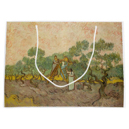 Bolsa De Regalo Grande Vincent van Gogh - Mujeres recolectando aceitunas