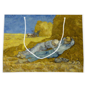 Bolsa De Regalo Grande Vincent Van Gogh - Noon, Descanse del trabajo / Si