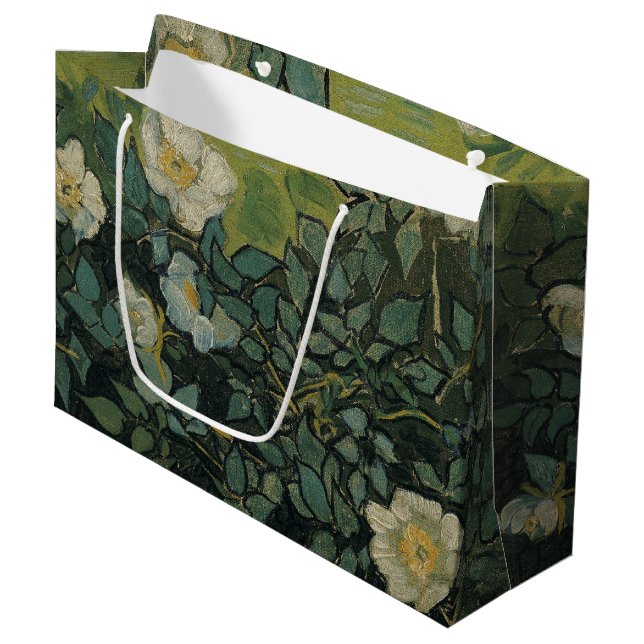 Bolsa De Regalo Grande Vincent van Gogh - Rosas silvestres (Angulo Anverso)