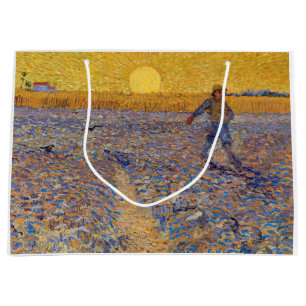 Bolsa De Regalo Grande Vincent van Gogh - Sower with Setting Sun