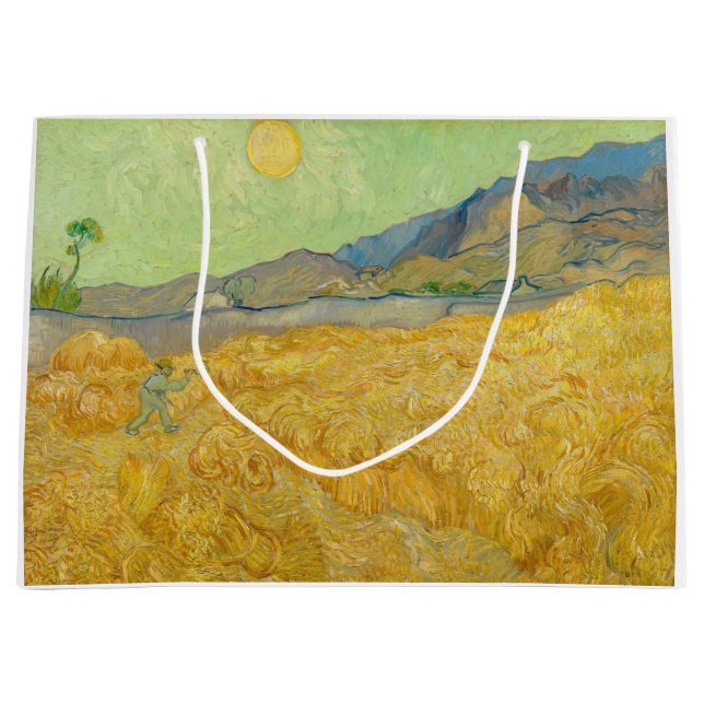 Bolsa De Regalo Grande Vincent van Gogh - Wheatfield con un pañal (Anverso)