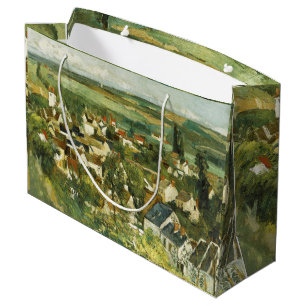 Bolsa De Regalo Grande Vintage Cezanne Vista panorámica de Auvers-sur-Ois