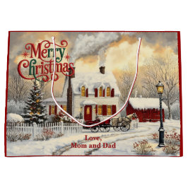 Bolsa De Regalo Grande Vintage Christmas Home Christmas