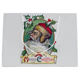 Bolsa De Regalo Grande Vintage Gnome Navidades