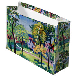 Bolsa De Regalo Grande Vintage Tegernsee Landscape August Macke