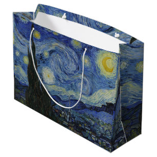 Bolsa De Regalo Grande Vintage Van Gogh La Noche Starry