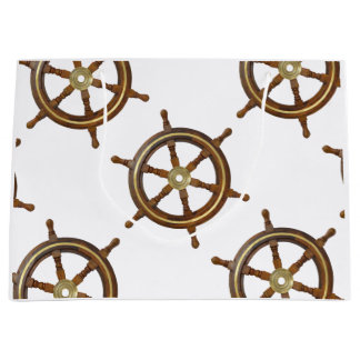 Bolsa De Regalo Grande Vintage Wooden Helm