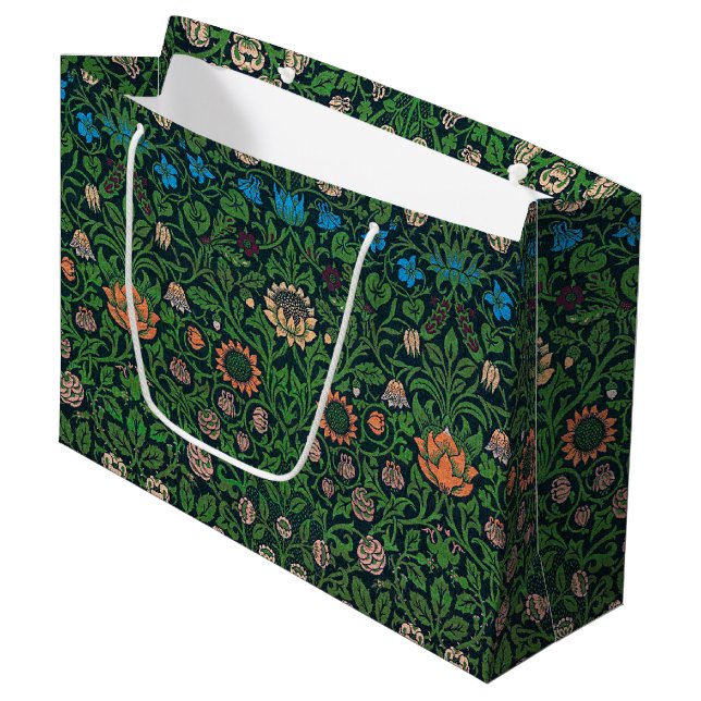 Bolsa De Regalo Grande Violet and Columbine, William Morris (Angulo Anverso)