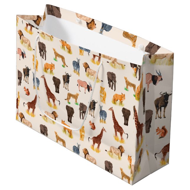 Bolsa De Regalo Grande Vistas del safari (Angulo Anverso)