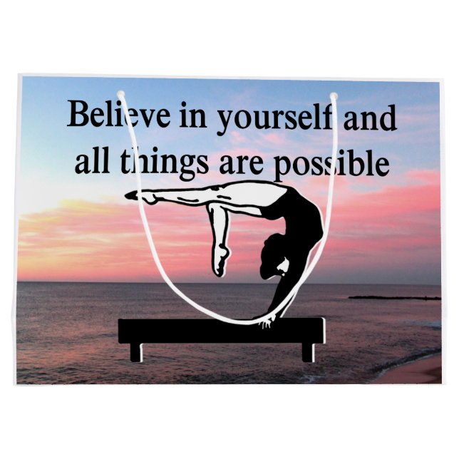 BOLSA DE REGALO GRANDE VIVIENDO MI SUEÑO GIMNASTICO (Reverso)