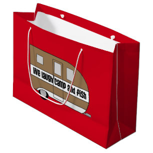 Bolsa De Regalo Grande "Vivo, risa, campo y pescados "