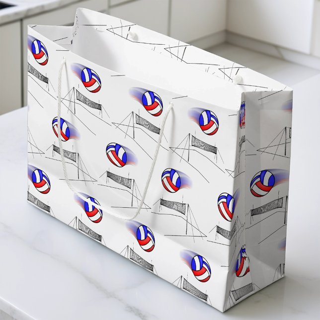 Bolsa De Regalo Grande Voleibol vuela por la red (Subido por el creador)