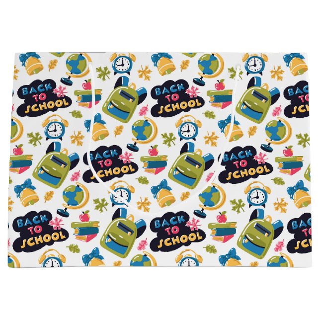 Bolsa De Regalo Grande Volver a la escuela (Anverso)