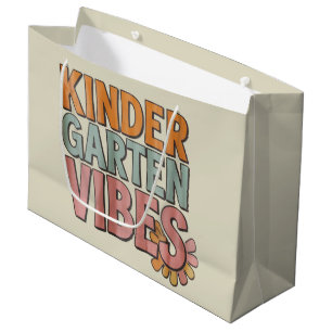 Bolsa De Regalo Grande Vuelta al colegio jardín de infancia Pre K primer