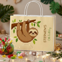 Bolsa De Regalo Grande Wanna hang out? sloth kids birthday