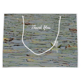 Bolsa De Regalo Grande Waterllily Pond Lake Flower I Gift Tag