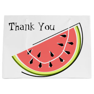 Bolsa De Regalo Grande Watermelon Slice Gracias