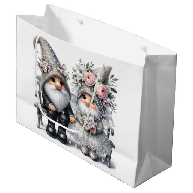 Bolsa De Regalo Grande Wedding Gnome (Angulo Anverso)