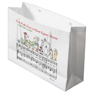 Bolsa De Regalo Grande WEE FISH EWE A MARE EGRETS MOOSE Sandra Boynton
