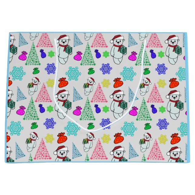 Bolsa De Regalo Grande Weihnachtsmotiv mit Bär (Anverso)