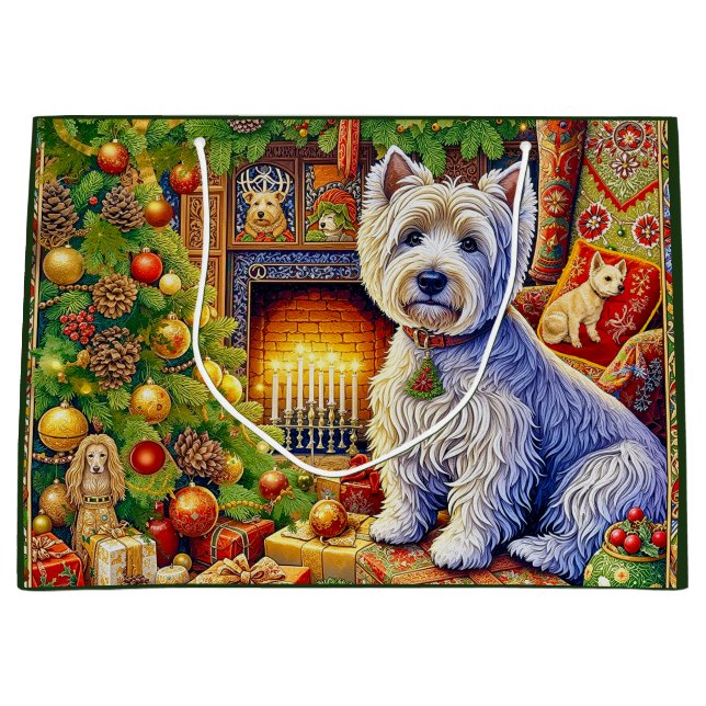 Bolsa De Regalo Grande West Highland Terrier  (Anverso)