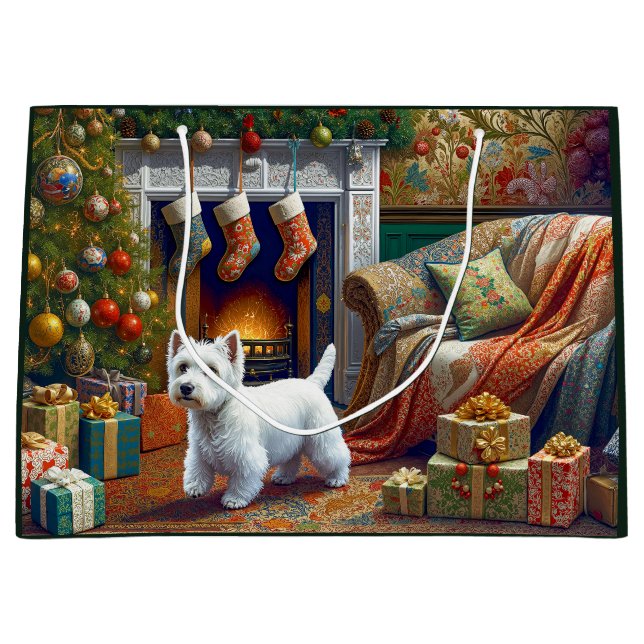 Bolsa De Regalo Grande West Highland Terrier  Large Gift Bag (Anverso)